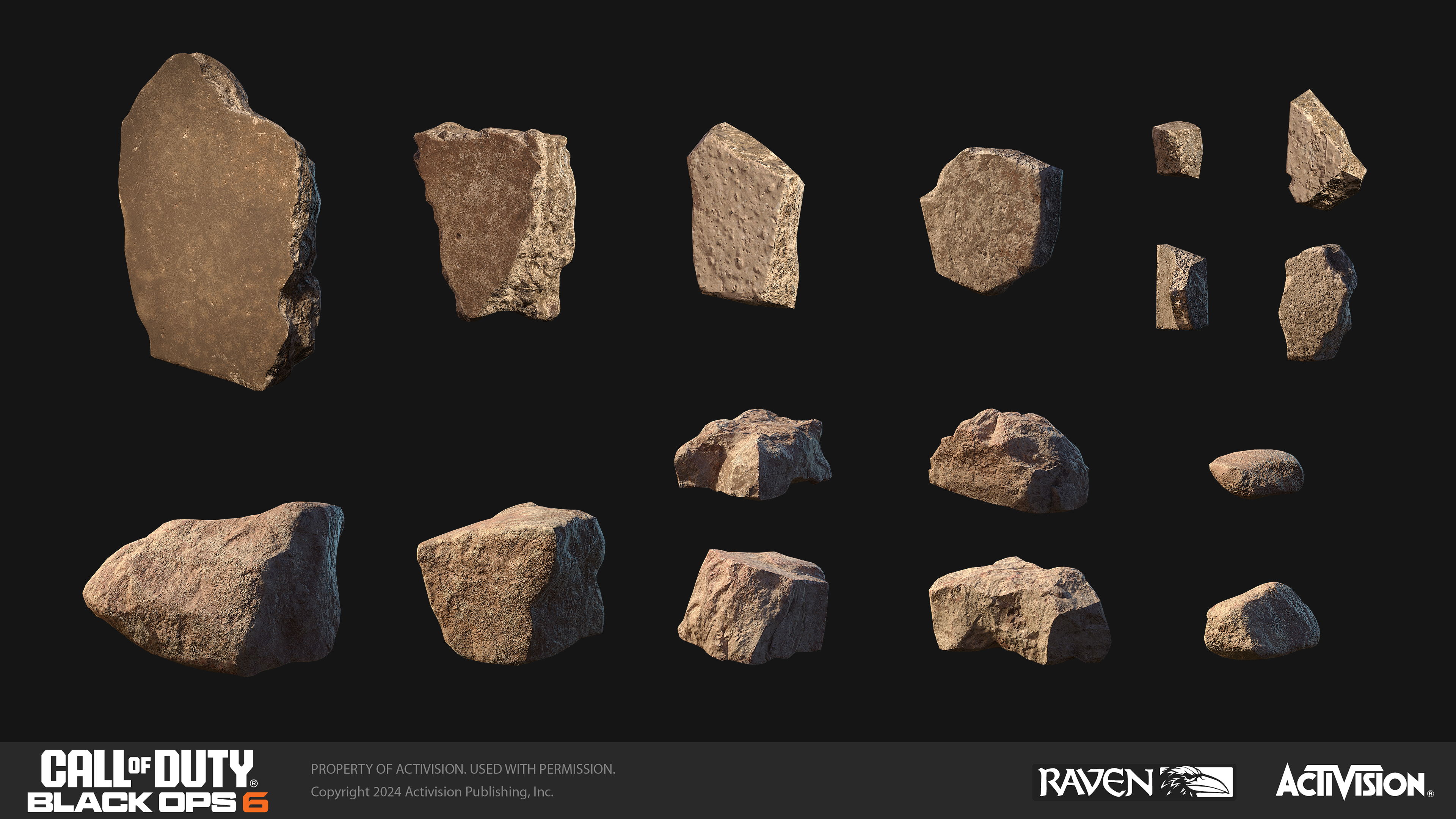 Individual Rocks Concrete